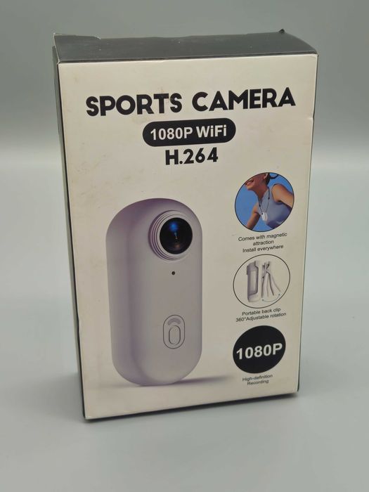 Топ цена!Спортна камера 1080P WiFi H.264 водоустойчива до 30 м