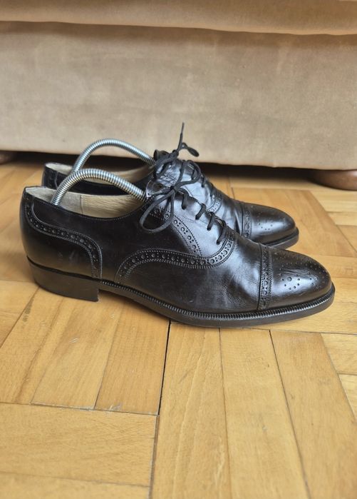 Pantofi eleganți de lux Sant Ambroeus Milano - Brogues Oxford - 40