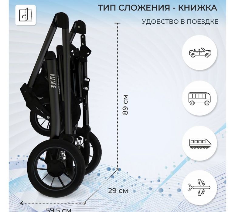 Продам коляску Amare GL 3в1
