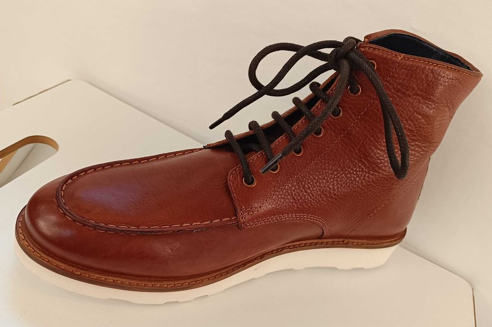 Ghete lace up 42 casual premium Mantaray NOI piele naturala moale