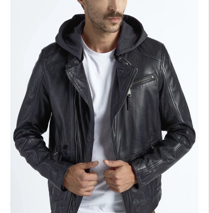 Maze Biker Leather Jacket ОРИГИНАЛНО мъжко яке естествена кожа - M-L