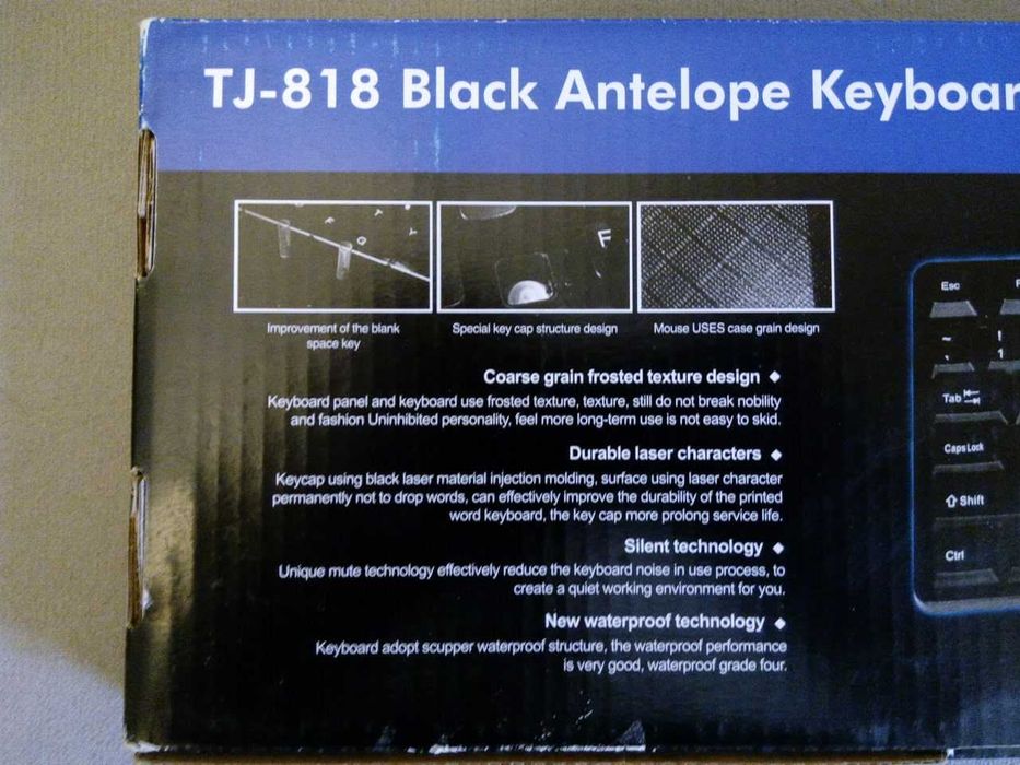 Клавиатура проводная USB 2.0,новая.