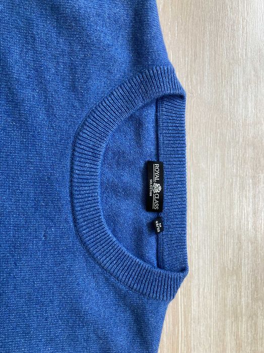 Royal Class коприна и кашмир cashmere пуловер кашмирен копринен М