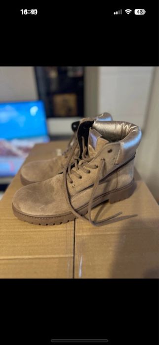 Bocanci dama crem/maro