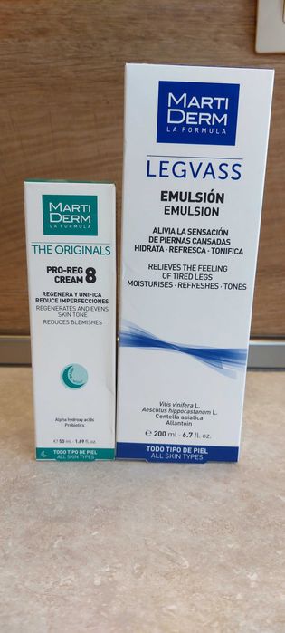 Marti Derm pro reg cream 8 и Legvass