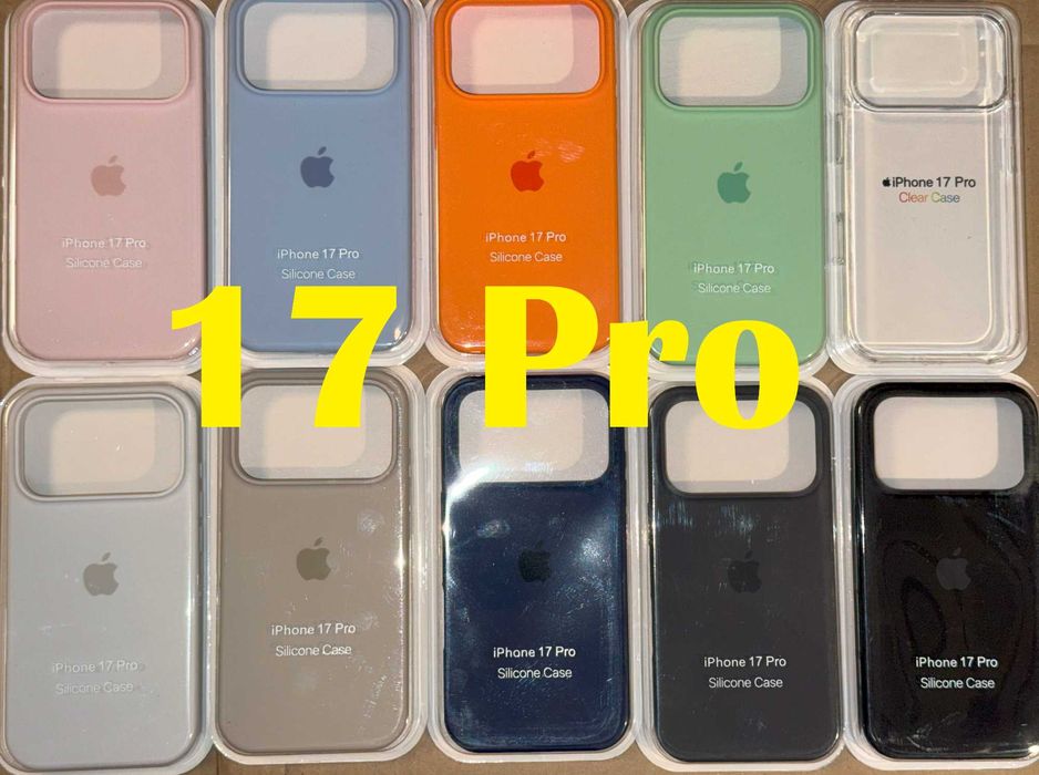 1 Husa Transparenta sau silicon iPhone seria 17 Air/Pro/Max