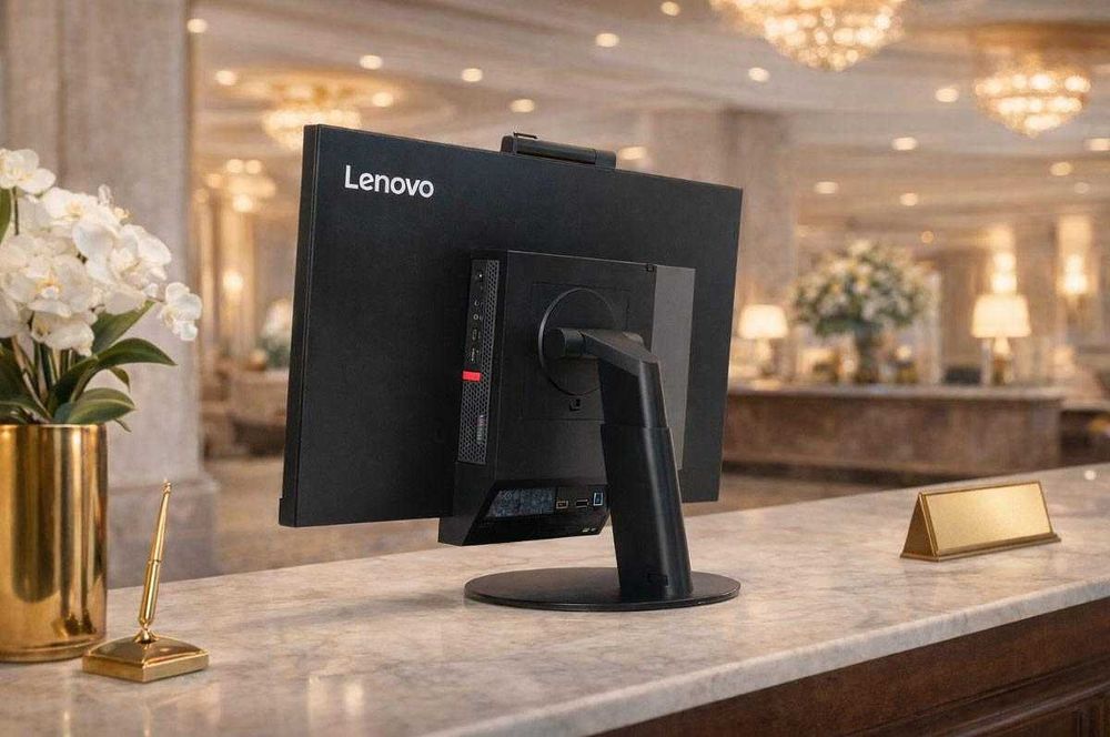• All in One компютър Lenovo 24" IPS i5-8500T/16GB RAM/256GB SSD
