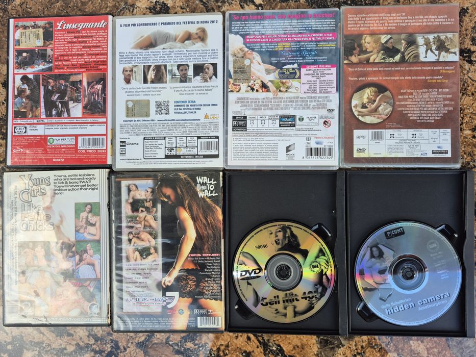Vând Lot 50 DVD originale colectie filme acțiune,drama,Comedie,Sexi