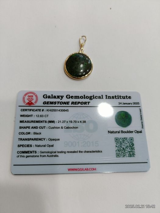 Vind pandantiv din aur 14kt cu opal