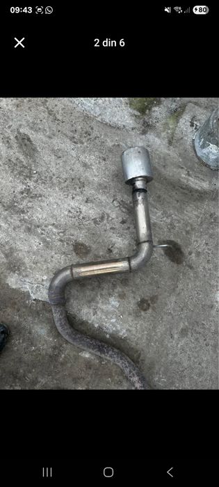 Evacuare ompleta cu finala de inox pentru gama vag