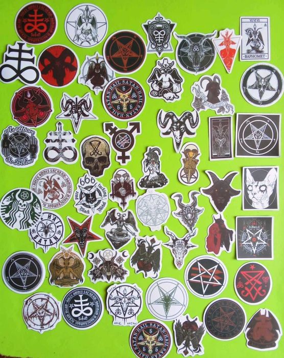 Стикери SpitFire BG Skull GTA ROCK комплект 50 бр