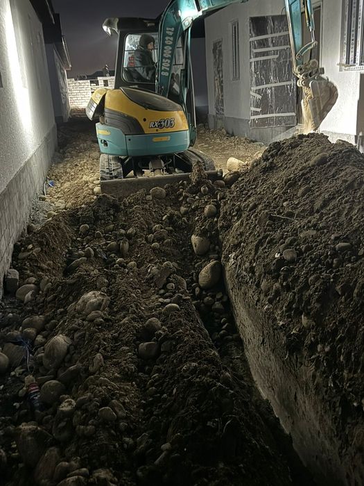 Водопровод  мини экскаватор су