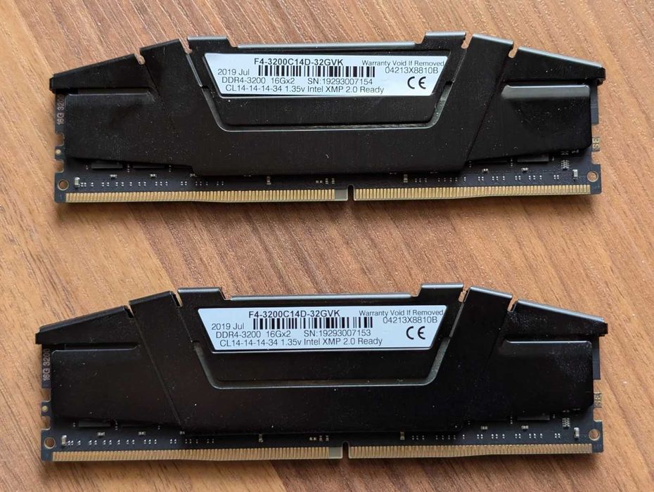 Рам памет G.SKILL Ripjaws V 32GB (2x16GB) DDR4 3200MHz CL14
