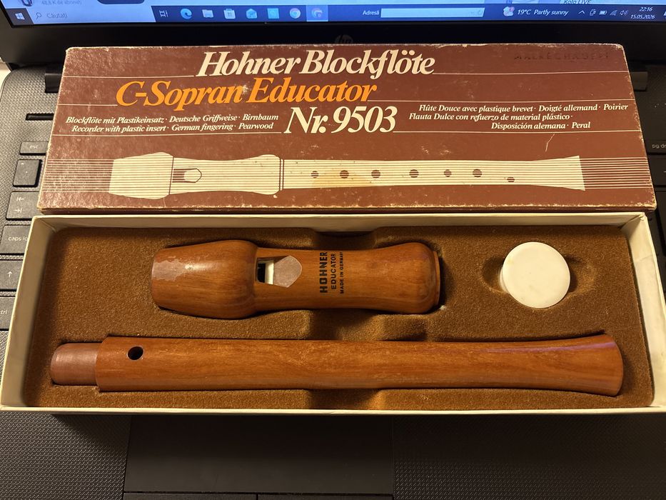 Vand flaut/Recorder Sopran Hohner Educator Nr. 9503