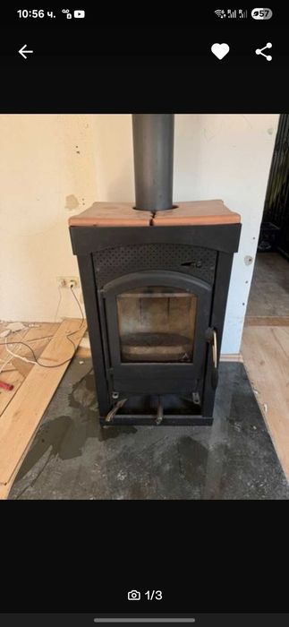 Немска камина на дърва.