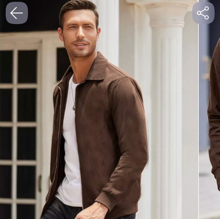 Продам замшевый бомбер новый