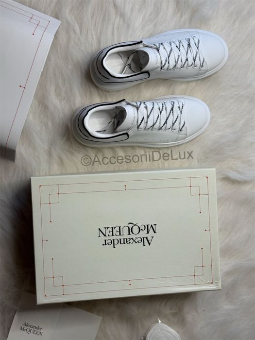 Alexander McQueen White/White Black Full Box Verificare Colet 36-45