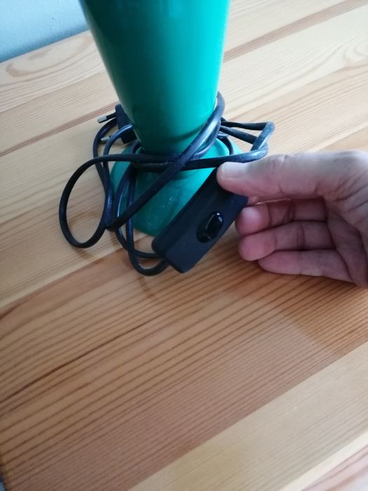 Восъчна зелена лампа