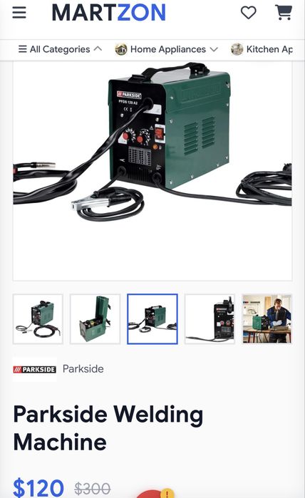 MDM vinde: Aparat de sudura Parkside PFDS 120 A2, cu sarma.