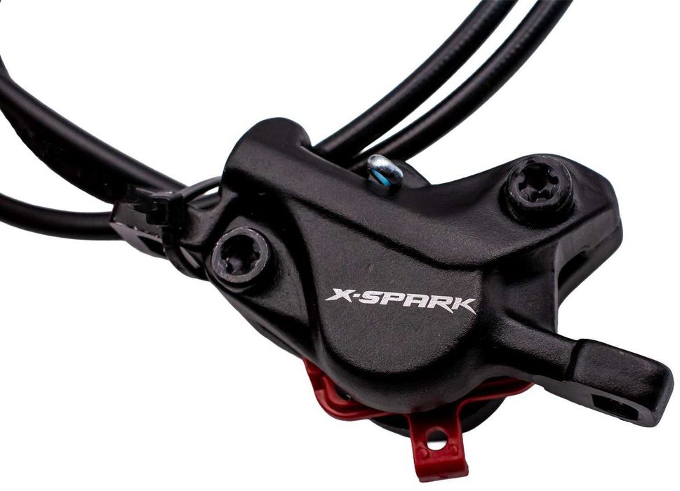 НОВИ КОМПЛЕКТ ПРЕДНА И ЗАДНА Хидравлични дискови спирачки + 2 адаптера