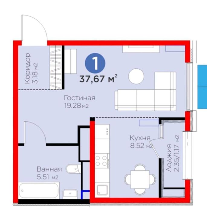 Продаётся 1/13/16 ЖК "Bi Group"