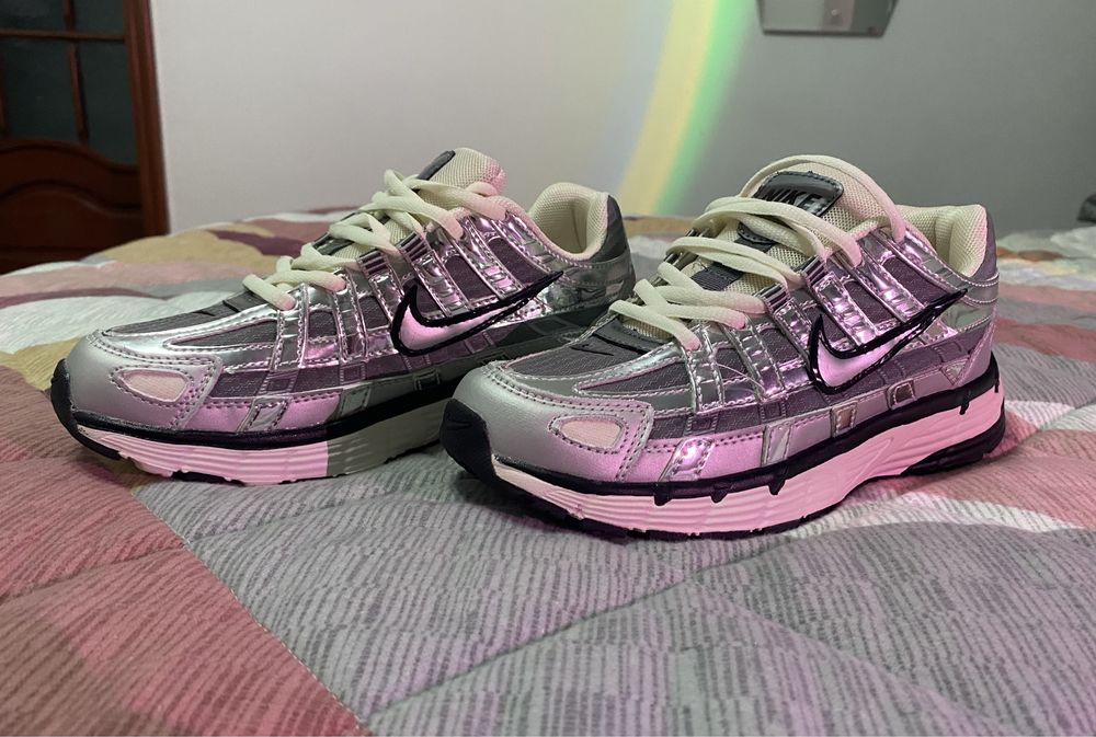 Nike P-6000 Silver Sneakers Size 38