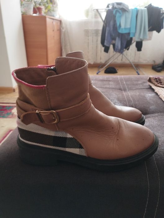 Полусапожки кожаные