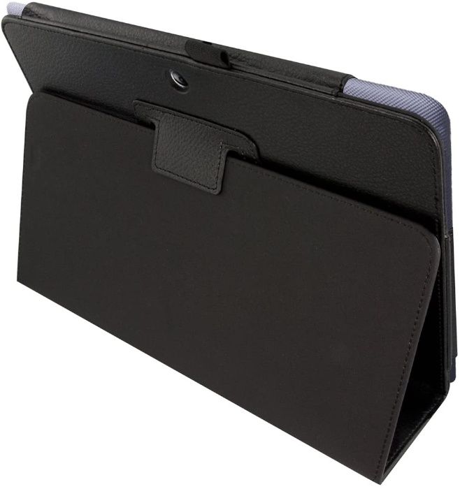 Защитен, Предпазен черен кожен калъф за таблет Asus Memo Pad 10 ME102A