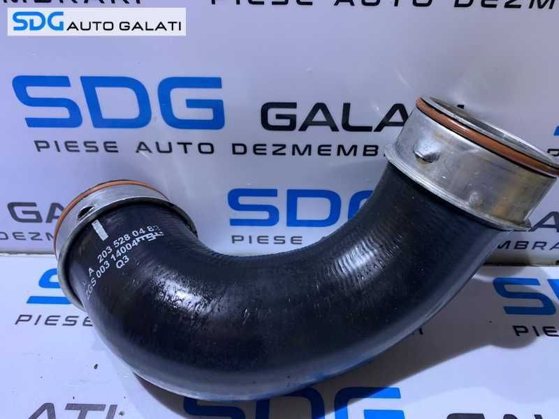 Furtun Conducta Presiune Aer Radiator Intercooler Mercedes Benz W203 C Class C200 C220 2.2 CDI 2000 - 2007 Cod A2035280282