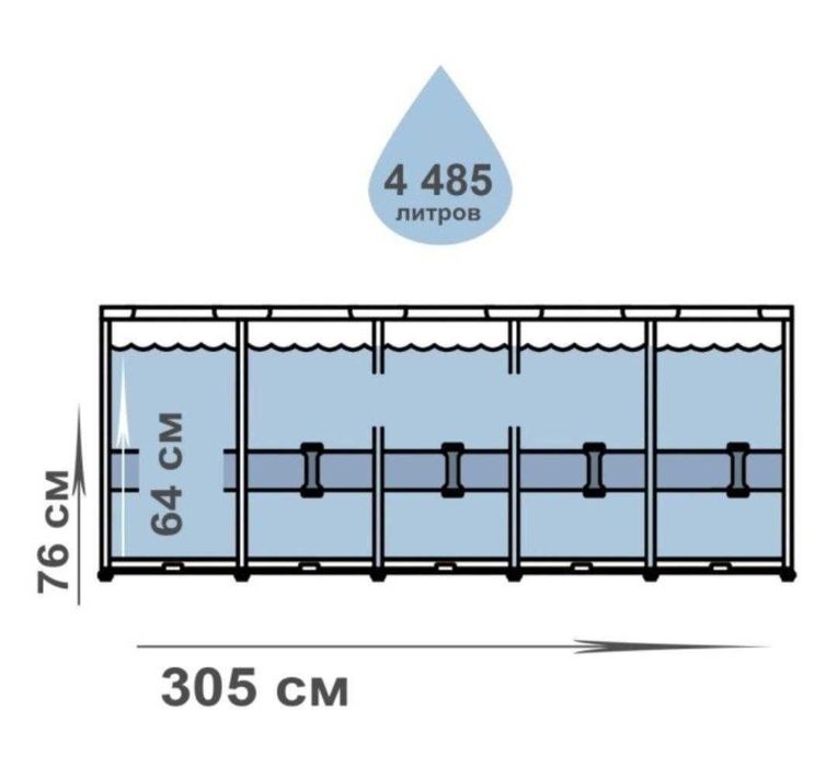Intex Basseyn Каркасный 305х76
