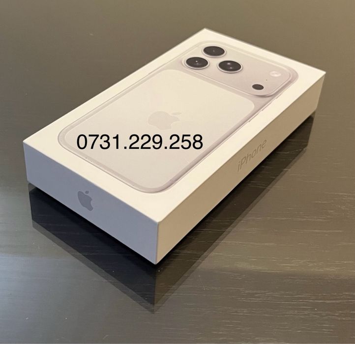 iPhone 17 PRO 256GB 5G SIGILAT ! GARANTIE ! Silver Alb White 512