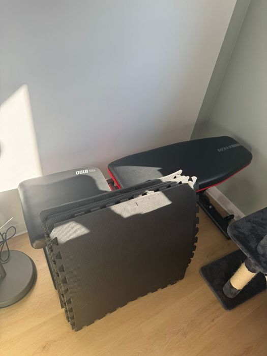 Bancă fitness, Trexo, Trx-b100 + Covorașe spumă EVA