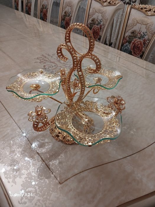 Фужеры гусь, конфетница