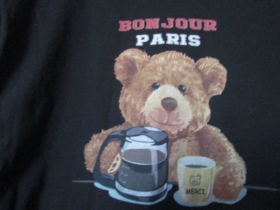 tricou   negru   bumbac L