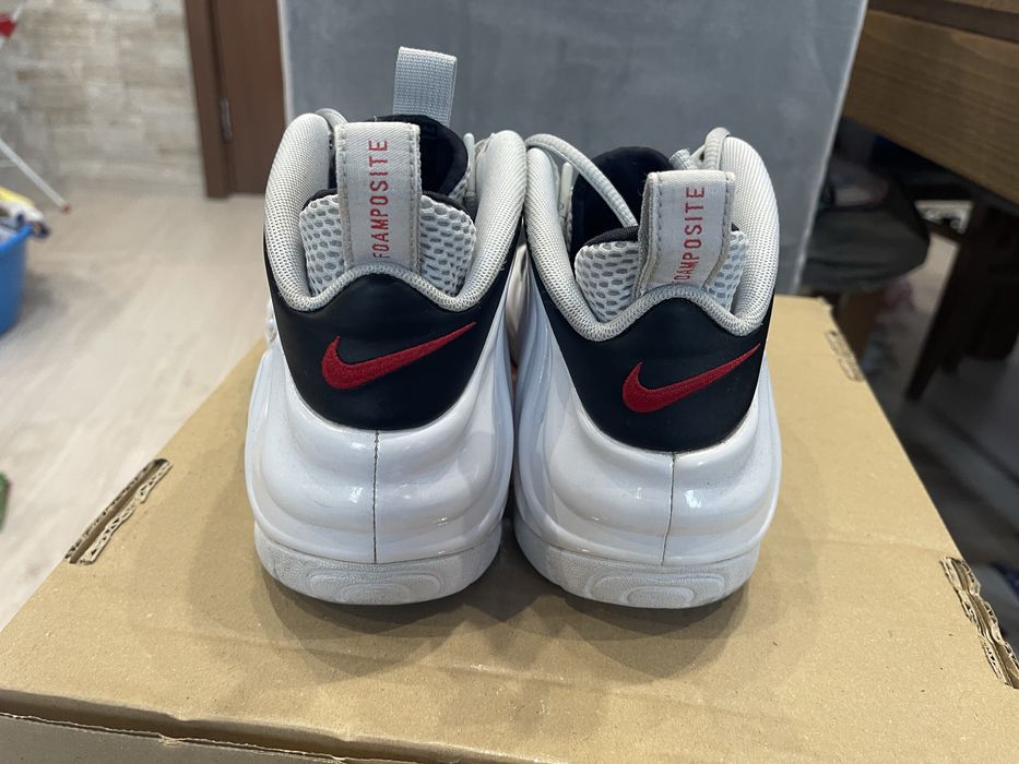 Маратонки Nike Air Zoom Foamposite Pro White Chrome Jordan Adidas NBA