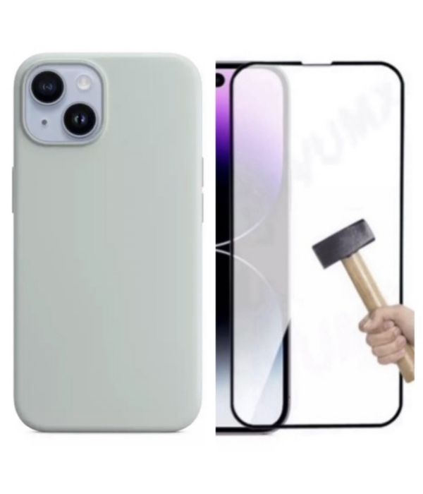 Husa Guardian Case Alcant si Folie Sticla 21D Iphone 13/14/15/PRO/MAX