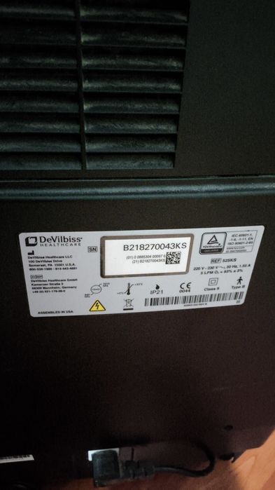 Aparat de oxige DeVilbiss 5litri