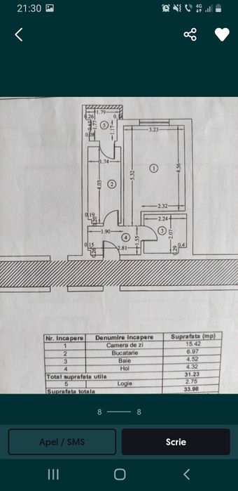 Garsoniera de vânzare