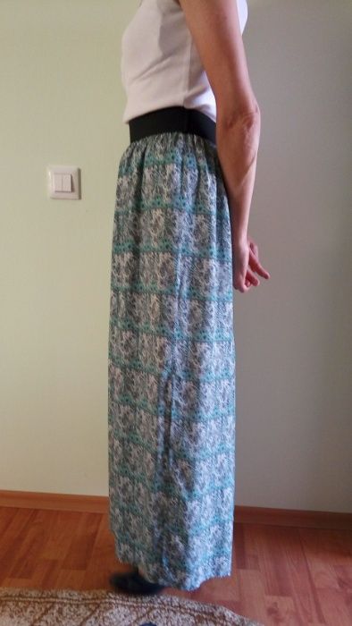 fusta lunga din bumbac