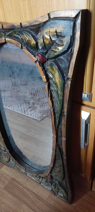 Винтиж огледало от орех 19век