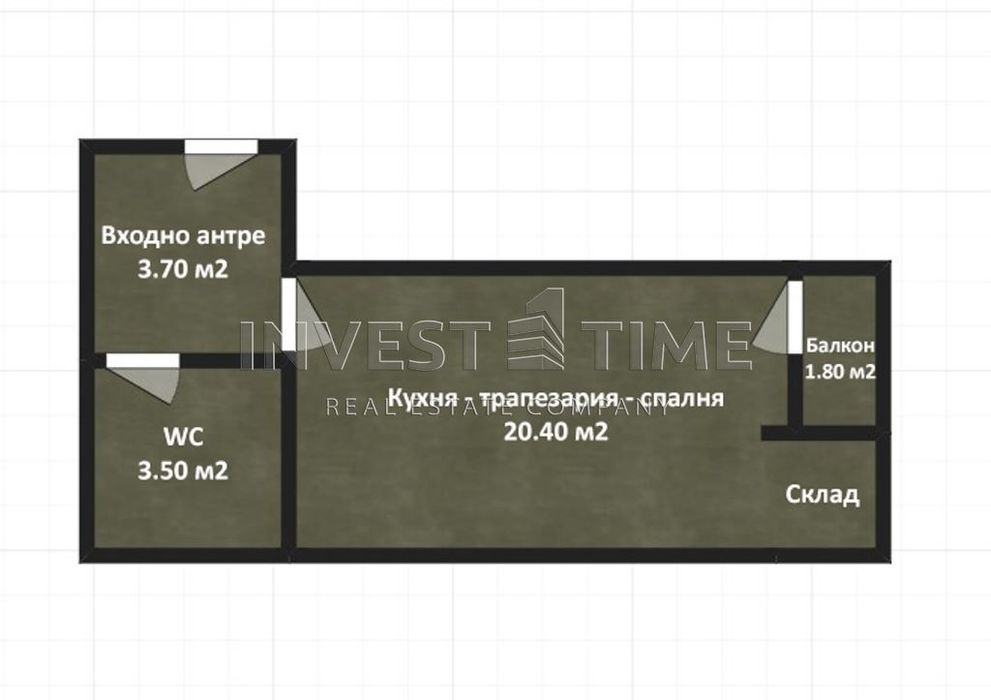 Едностаен обзаведен апартамент в центъра на с. Кранево