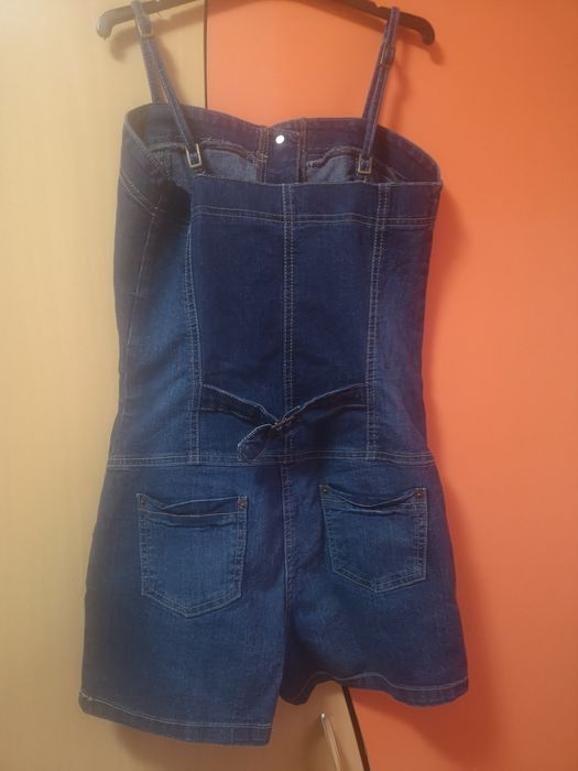 Salopeta blugi scurti