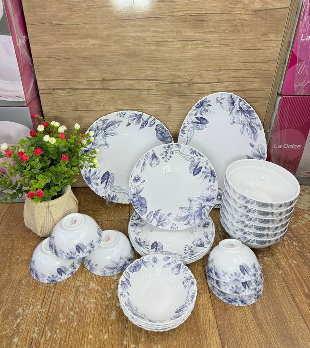 Набор посуды 24 предмета Китай. Подарочная коробка