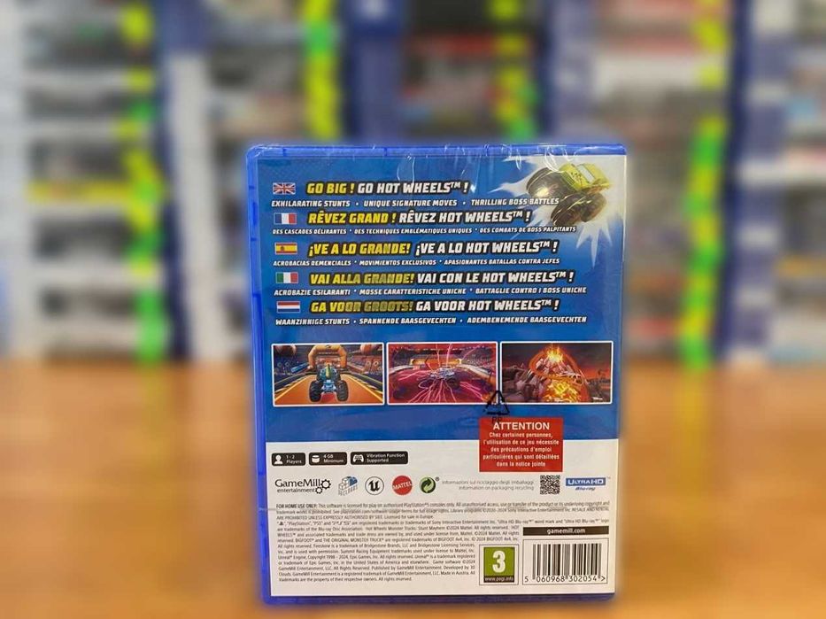 НОВЫЙ PS5 диск Hot Wheels Monster Trucks: Stunt Mayhem