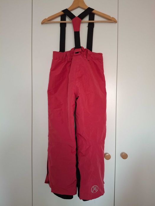 Детски ски/сноуборд панталон/гащеризон, размер 122/128 в малинов цвят