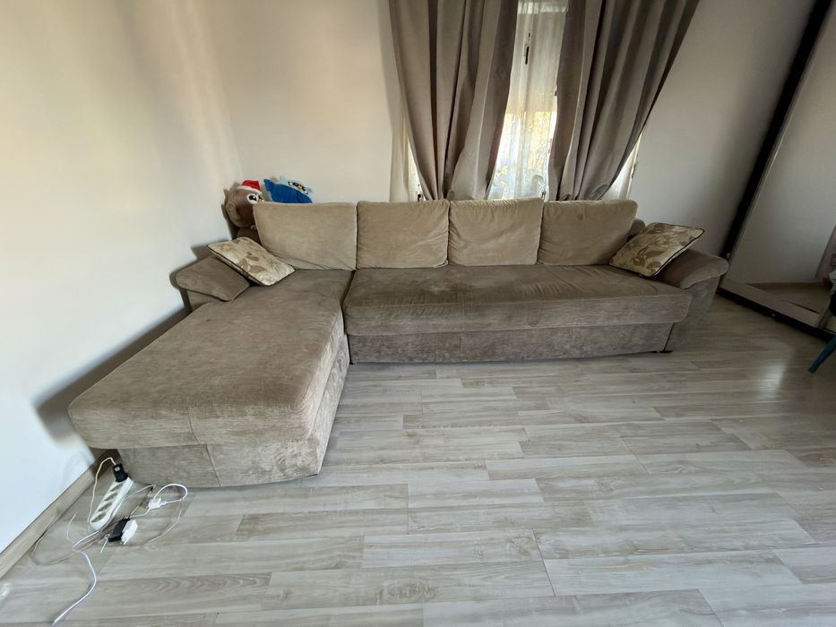 Coltar XXL extensibil 320x180 cm, cu 2 lăzi depozitare