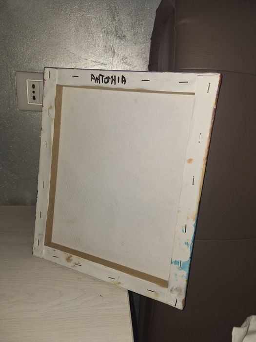 Tablou pictat manual , în picturi acrilice