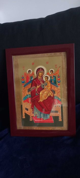 Icoana Noua Maica Domnului Pantanassa vindecatoare de boli 25 x 34 cm