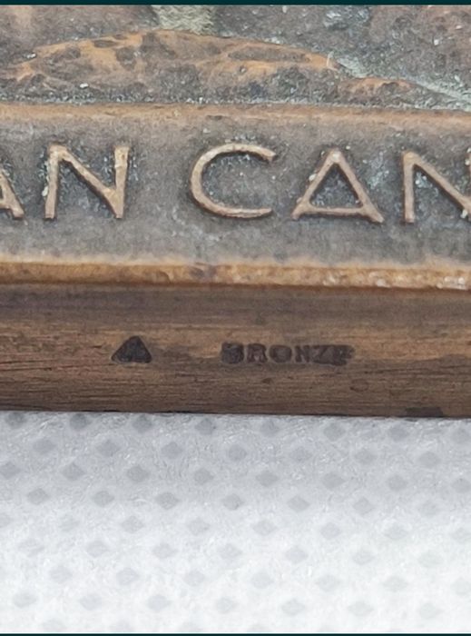 Plachetă Bronz 1933 Prof. Dr. Ion Cantacuzino Gravură André Lavrillier