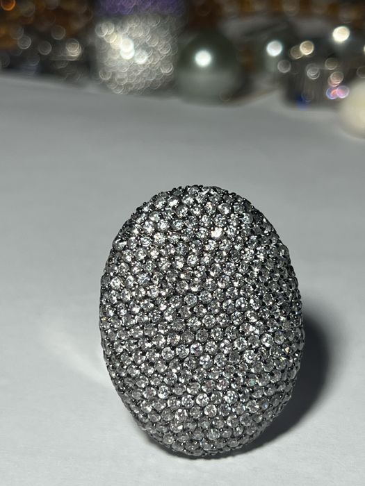 Inel de argint cu zirconii